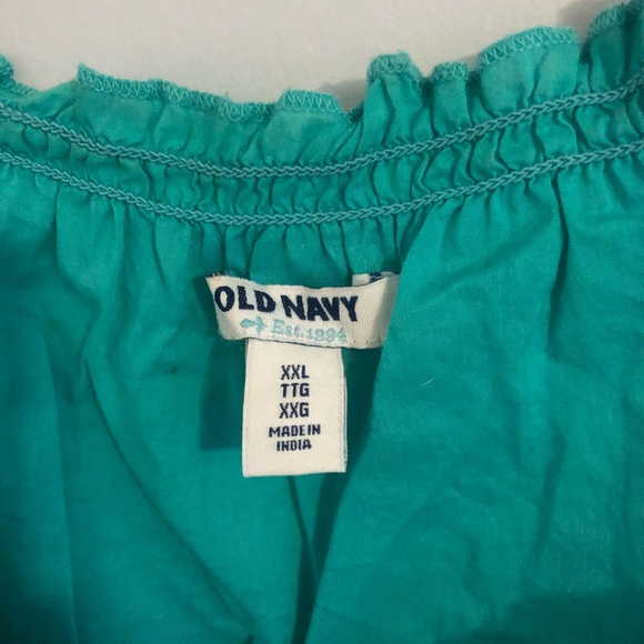 Old Navy Teal blouse; size XXL - Picture 2 of 3